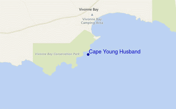 Cape Young Husband location map