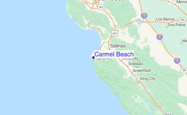 Carmel Beach Regional Map Carmel Beach Regional Map