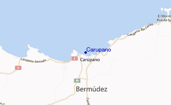 Carupano location map