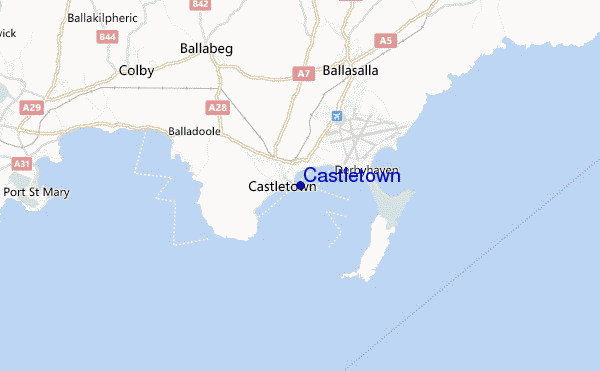 Castletown location map