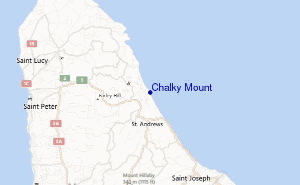 Chalky Mount location map