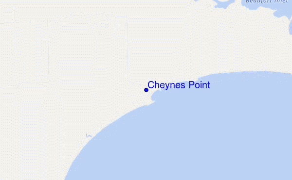 Cheynes Point location map