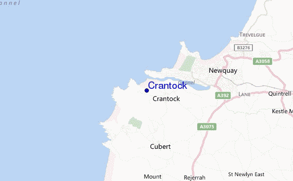 Crantock location map