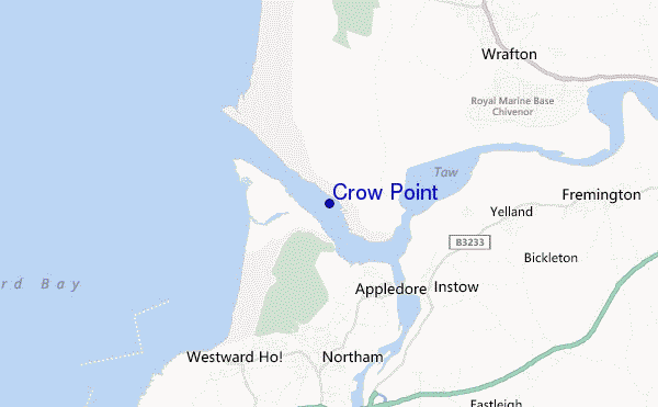 Crow Point location map