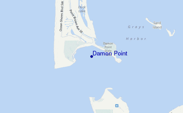 Damon Point location map