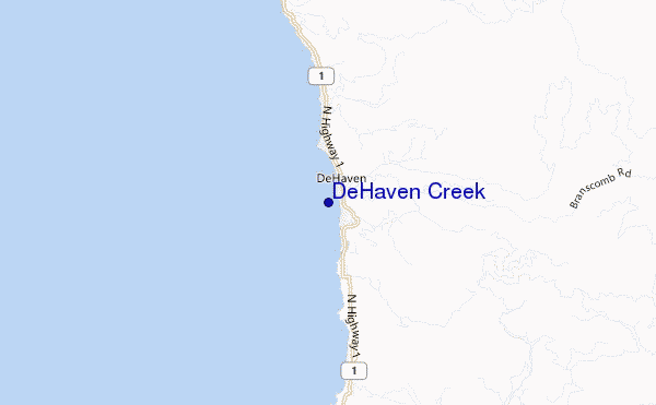 De Haven Creek location map