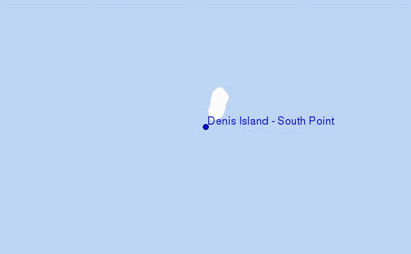 Denis Island - South Point location map