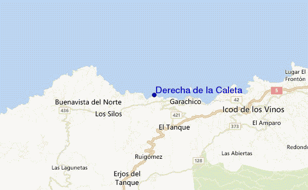 Derecha de la Caleta location map