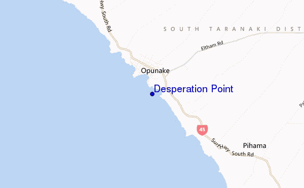 Desperation Point location map