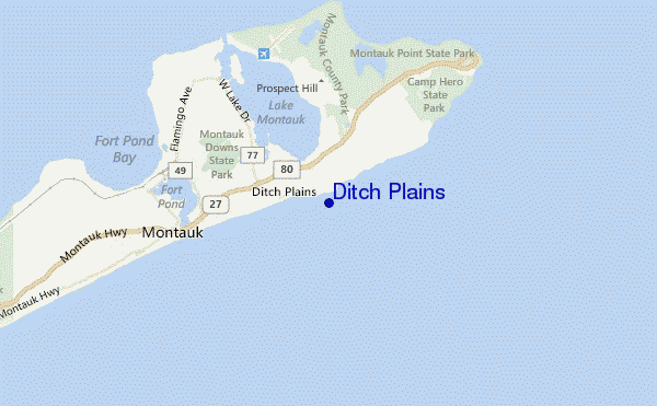 Ditch Plains location map