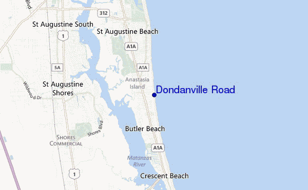 Dondanville Road location map