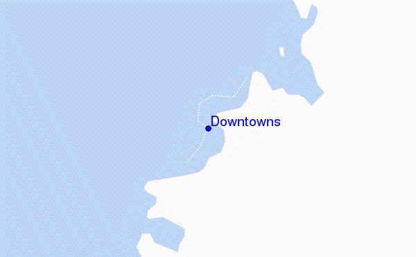 Downtowns location map