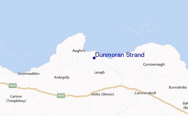 Dunmoran Strand location map