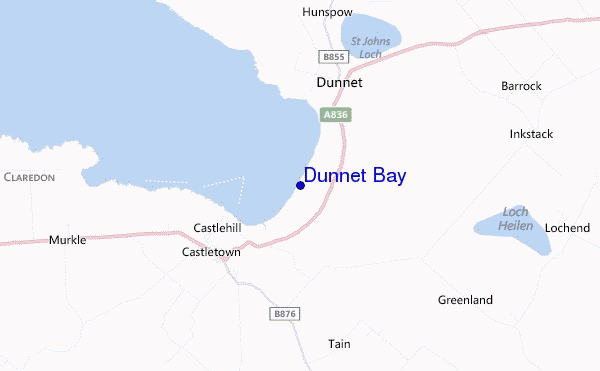 Dunnet Bay location map