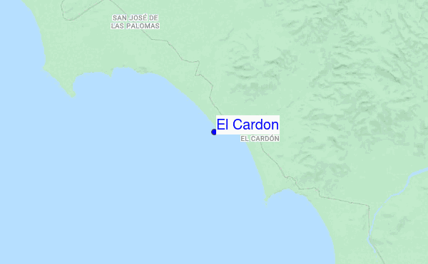 El Cardon location map