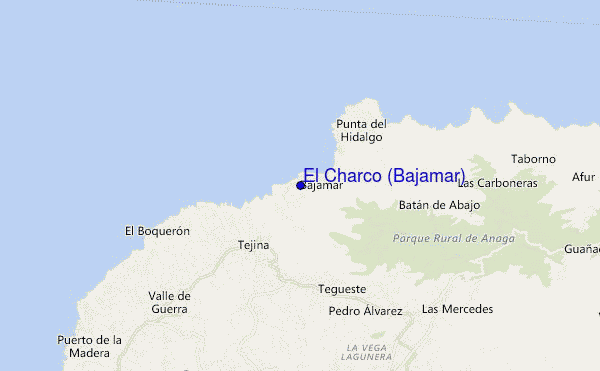 El Charco (Bajamar) location map