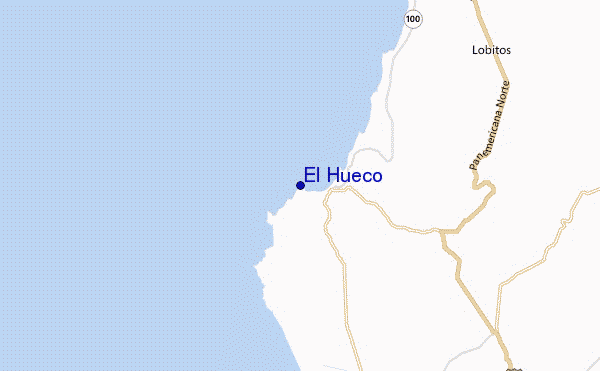 El Hueco location map