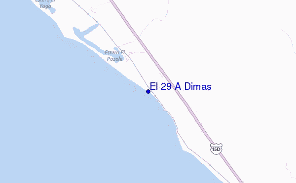 El 29 A Dimas location map