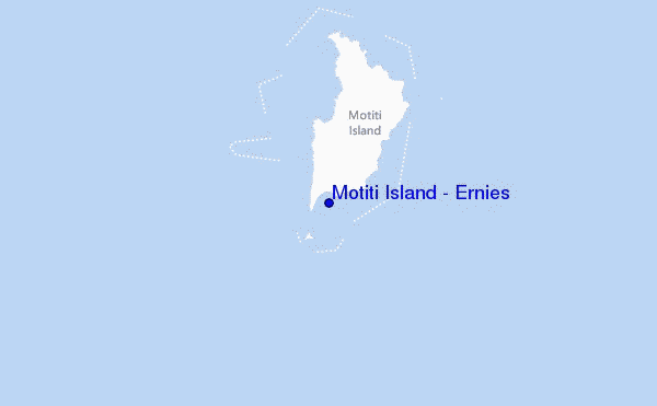 Motiti Island - Ernies location map