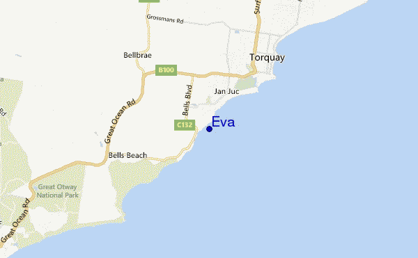 Eva location map