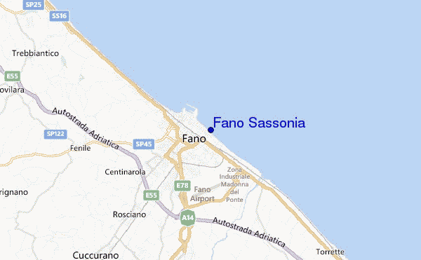 Fano Sassonia location map
