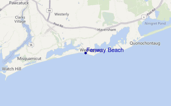Fenway Beach location map