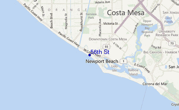 56th St location map