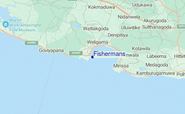 Fishermans location map
