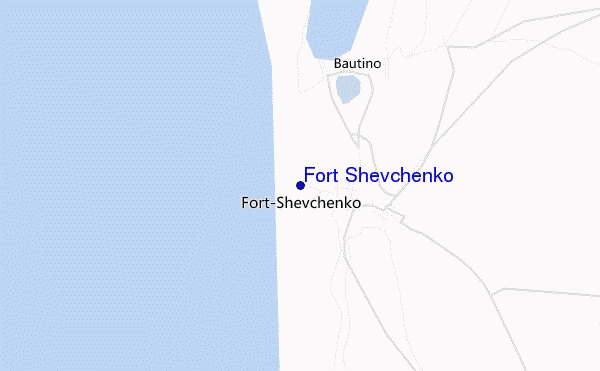 Fort Shevchenko location map