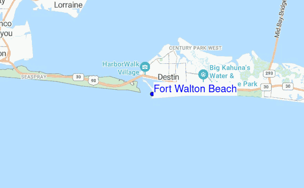 Fort Walton Beach location map