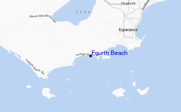 Fourth Beach location map