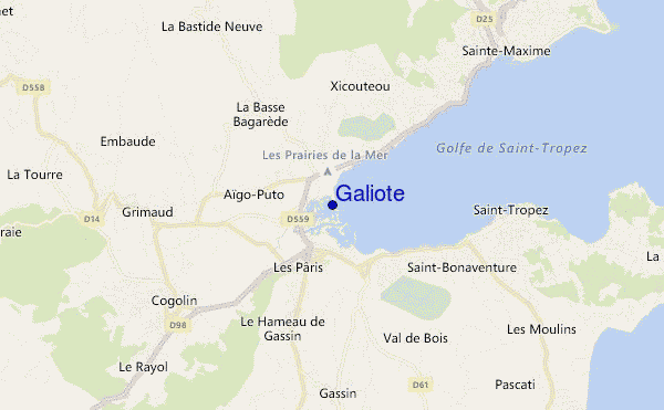Galiote location map
