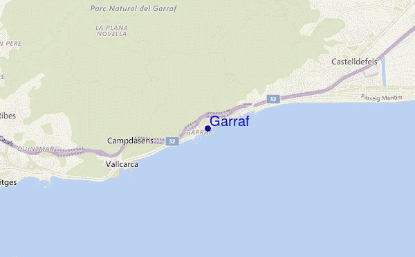 Garraf location map