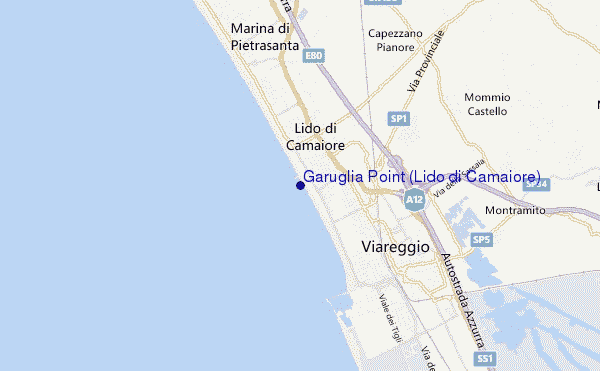 Garuglia Point (Lido di Camaiore) location map