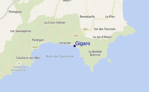 Gigaro location map