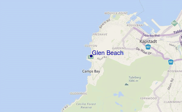 Glen Beach location map