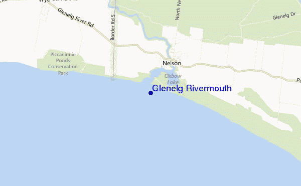 Glenelg Rivermouth location map