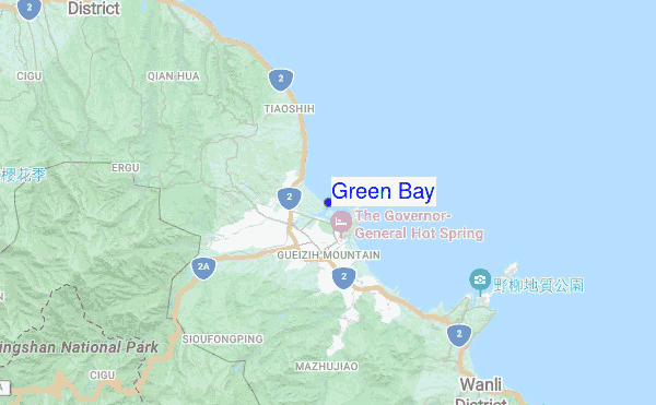 Green Bay location map