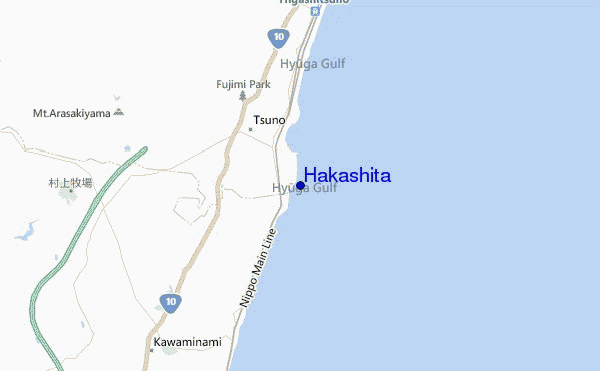 Hakashita location map