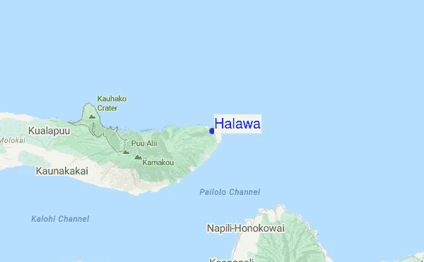Halawa Surf Forecast And Reports Haw Molokai Usa Halawa Location Map