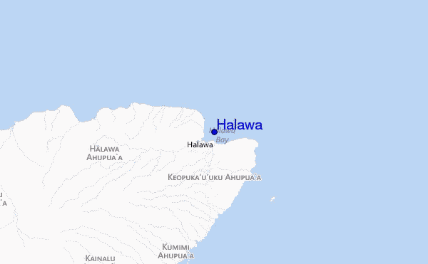 Halawa location map