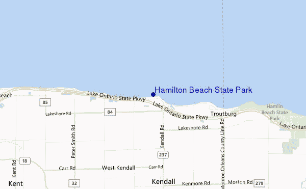 Hamilton Beach State Park location map