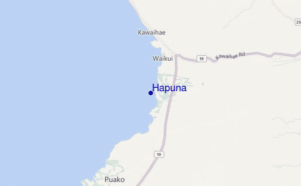 Hapuna location map