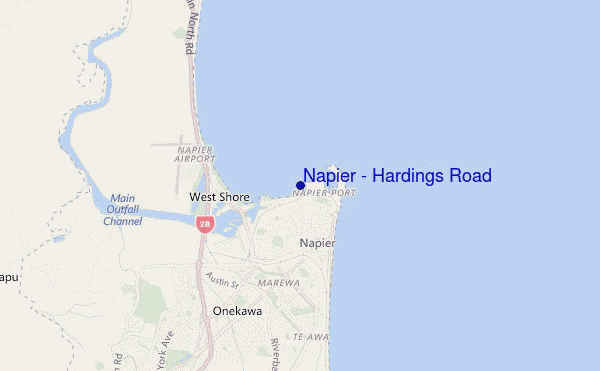 Napier - Hardings Road location map