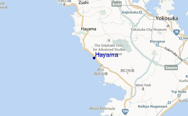 Hayama location map