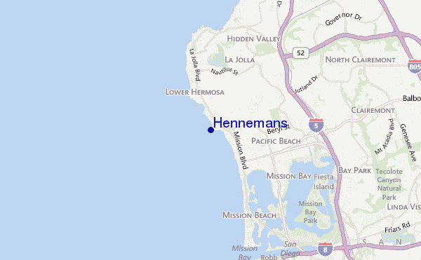 Hennemans location map