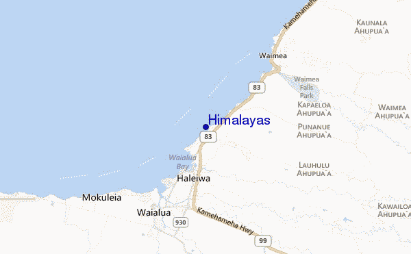 Himalayas location map