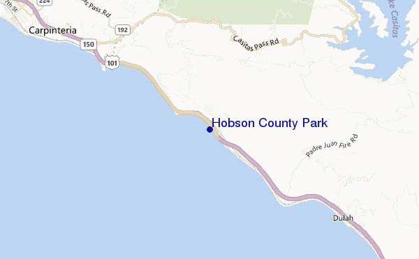 Hobson County Park location map
