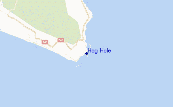 Hog Hole location map