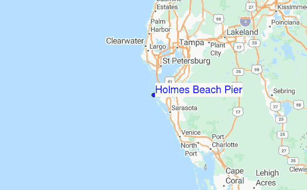 Holmes Beach Pier Surf Forecast and Surf Reports (Florida - Gulf, USA)